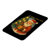 “Classic Santa Under the Tree Holiday Magnet” Magnet (Linke Seite)