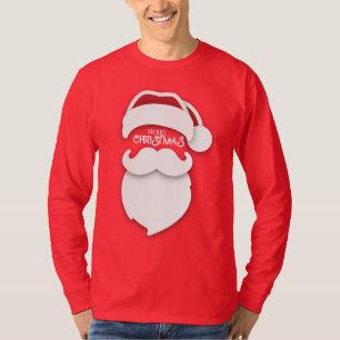 "Classic Santa Vibes" - festlicher Bart & Cap Chri T-Shirt