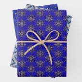 Classic Sapphire Blue Christmas Collection Geschenkpapier Set (Beispiel)