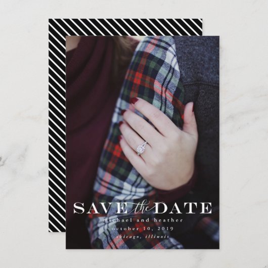 Classic Save the Date (Vorne/Hinten)