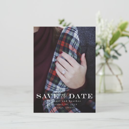 Classic Save the Date (Stehend Vorderseite)