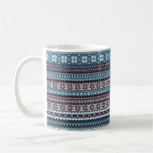 Classic Scandinavian Christmas Sweater Pattern Kaffeetasse (Links)