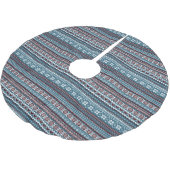 Classic Scandinavian Christmas Sweater Pattern Polyester Weihnachtsbaumdecke (Schrägansicht)