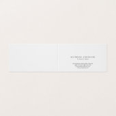 Classic Schlicht White Einfach Beruflich Minimalis Visitenkarten (Außenseite Aufgefaltet)