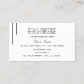 Classic Schlicht White Moderne einfach und Berufli Visitenkarte (Rückseite)