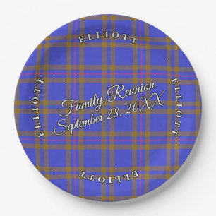 Classic Schotten Clan Elliot Tartan Event Pappteller