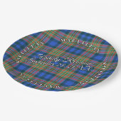Classic Schotten Clan MacLellan Tartan Event Pappteller (Schrägansicht)