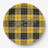 Classic Schotten Clan MacLeod von Lewis Tartan Pappteller (Vorderseite)