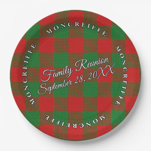 Classic Schotten Clan Moncreiffe Tartan Veranstalt Pappteller