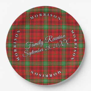 Classic Schotten Clan Morrison Tartan Event Pappteller