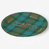 Classic Schotten Clan Ross Tartan Event Pappteller (Schrägansicht)