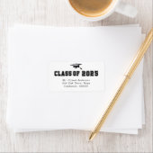 Classic Schriftart Class of 2024 Abschluss Address Adressaufkleber (Insitu)