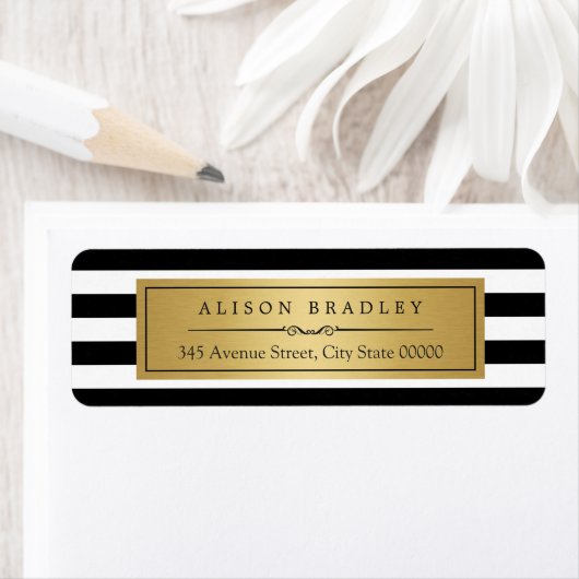 Classic Schwarz-weiß Stripes Gold Label (Insitu)
