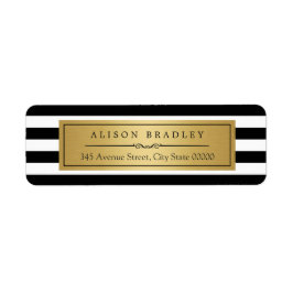 Classic Schwarz-weiß Stripes Gold Label