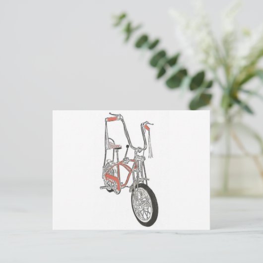 Classic Schwinn Orange Krate 60's Bike Bicycle Postkarte (Stehend Vorderseite)