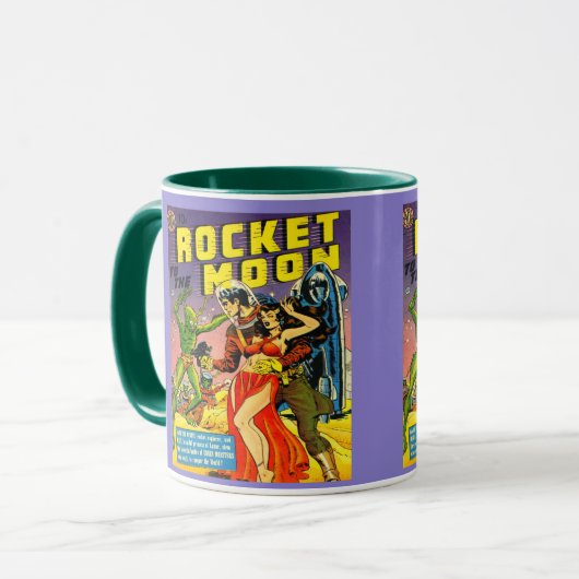 CLASSIC SCI FI COMIC ILLUSTRATION TASSE (Vorderseite Links)