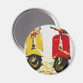 Classic Scooter Magnet (Vorderseite/Rückseite)