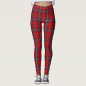 Classic Scottish Clan MacClure Red Tartan Leggings (Vorderseite)