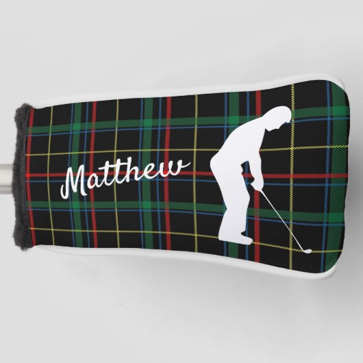 Classic Scottish Tartan Golf Putter Cover Headcover (Vorderseite)