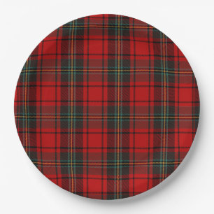Classic Scottish Tartan Heritage Weihnachten Pappteller