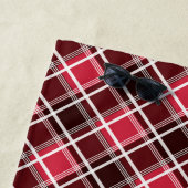 Classic Scottish Tartan Red Black Diamond Pattern Strandtuch (Beispiel)