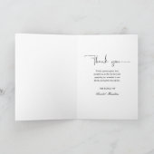 Classic Script Beileid Vielen Dank Foto Card Karte (Innenseite)