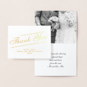 Classic Script Vielen Dank für Ihr Hochzeitsgesche Folienkarte (Anzeige)