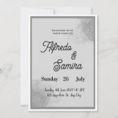 Classic Script Wedding Invitation Einladung (Vorderseite)