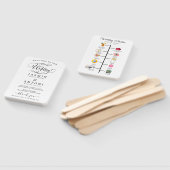 Classic Script Wedding Program and Timeline Fächer (Non-assembled)