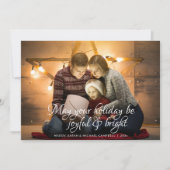 Classic Scripted Wish Ruby Red Foto Weihnachten (Vorderseite)