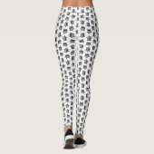 Classic Sea Turtle Print CUSTOM HINTERGRUNDFARBE Leggings (Rückseite)