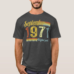 Classic September 1971 Happy 50 th Bday Arts Origi T-Shirt