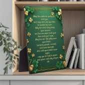 Classic Shamrock Celtic Irish Blessing Good Luck Fotoplatte