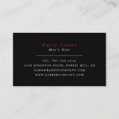 Classic Shave, Men Barbers Visitenkarte (Rückseite)