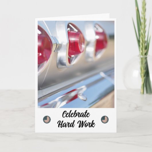 Classic Shine - Arbeitszeitkarte Dankeskarte (Vorderseite)