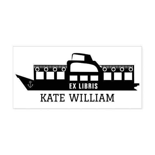Classic Ship Custom ex libris Permastempel (Design)