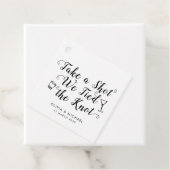 Classic Shot Tied the Knot Wedding Drink Geschenkanhänger (Beispiel)