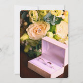 Classic Silhouette Couple Wedding Invitation | Ele Einladung (Rückseite)