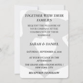 Classic Silhouette Couple Wedding Invitation | Ele Einladung (Vorderseite)