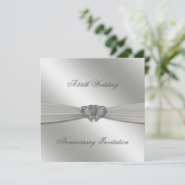 Classic Silver 25. Hochzeitstag Einladung