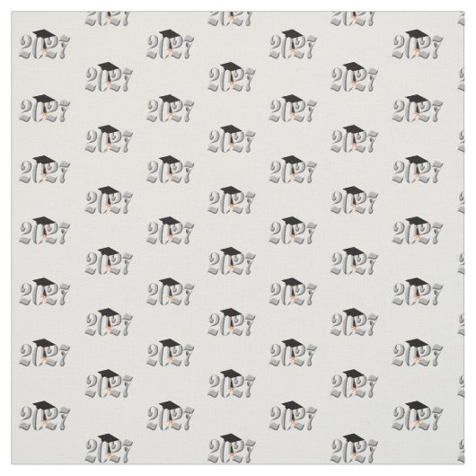 Classic Silver Class of 2027 Graduation Stoff (Muster)