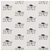 Classic Silver Class of 2027 Graduation Stoff (Nahaufnahme)