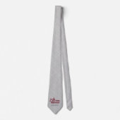 Classic Silver Damask 25. Hochzeitstag Krawatte (Vorderseite)