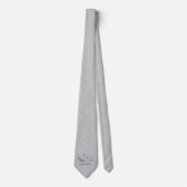 Classic Silver Damask 25. Hochzeitstag Krawatte (Vorderseite)
