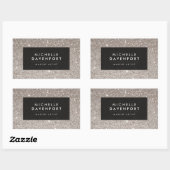 Classic Silver Glitzer Makeup Artist Stickers (Blatt)