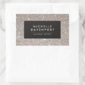 Classic Silver Glitzer Makeup Artist Stickers (Tasche)