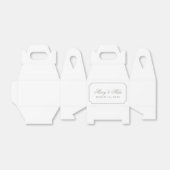 Classic Silver Gray Gastgeschenk Hochzeit Box Geschenkschachtel (Ungefaltet)