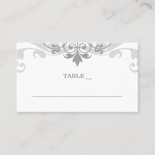 Classic Silver Gray Ironworks - The Restaurant Platzkarte