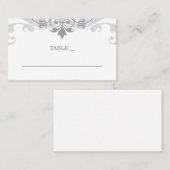 Classic Silver Gray Ironworks - The Restaurant Platzkarte (Vorne/Hinten)