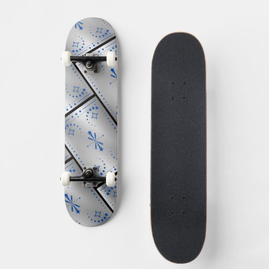 Classic Silver Skateboard (Vorderseite)